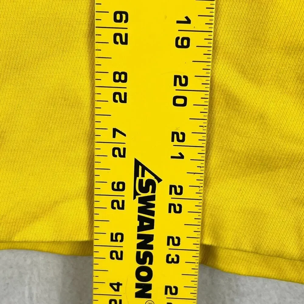 Gap Jacket Kids XXL 14-16 Yellow Double Breasted Collared Lined Cotton
